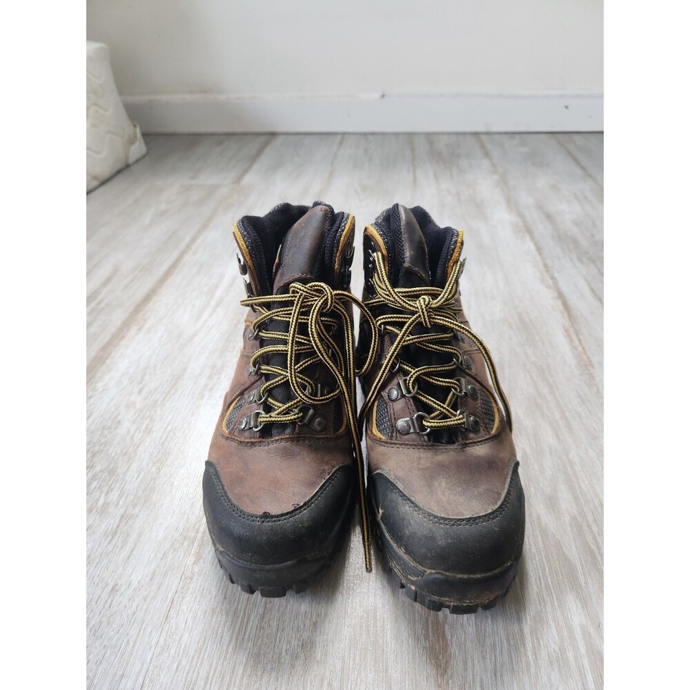 Brahma Blaze Steel Toe Work Boots Brown Leather Lace Up Safety Womens Sz 8 GUC - Picture 3 of 11